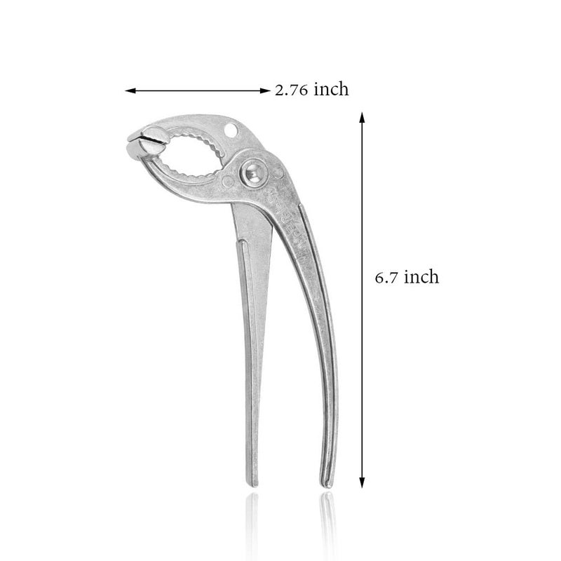 MagiDeal Aluminum Tongs, Holder For Korean Stone Ceramic Bibimbap Bowl(Dolsot,Ddukbaegi), Sizzling Hot Pot 6-2/3 Inch - Image 2